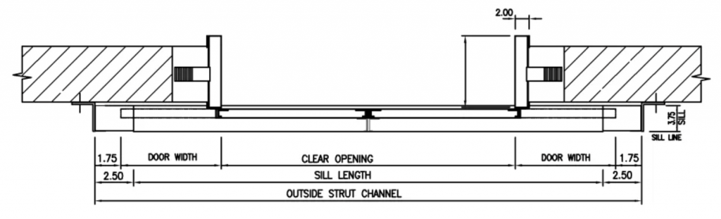 Single Speed Center Opening Passenger elevator